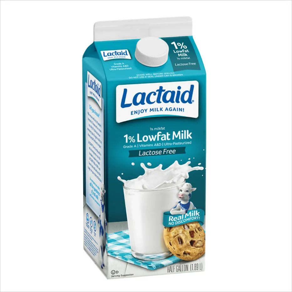 Lactaid One Percent Lowfat Milk (0.5 gal) Delivery or Pickup Near Me ...