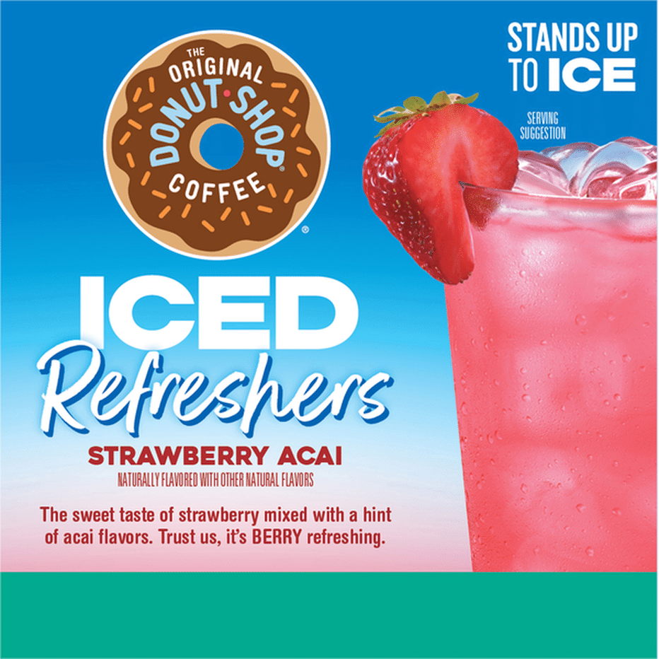 The Original Donut Shop Beverage Mix, Strawberry Acai, Iced Refreshers ...