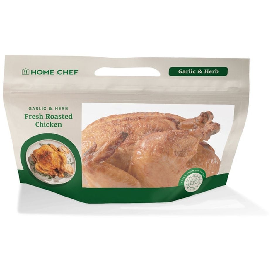 Home Chef Garlic & Herb Whole Roasted Chicken (Hot) (32 oz) Delivery or ...