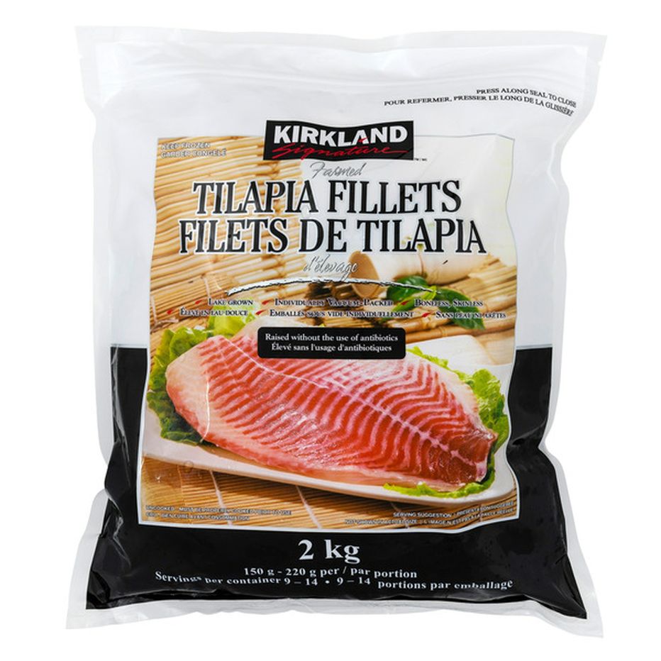 Kirkland Signature Boneless Skinless Tilapia Loins 3 Lb Delivery Or