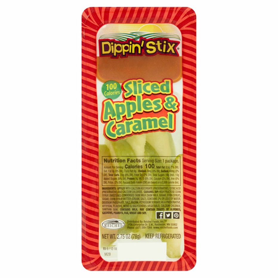 Dippin Stix Sliced Apples Caramel 2 75 Oz Delivery Or Pickup Near Me Instacart