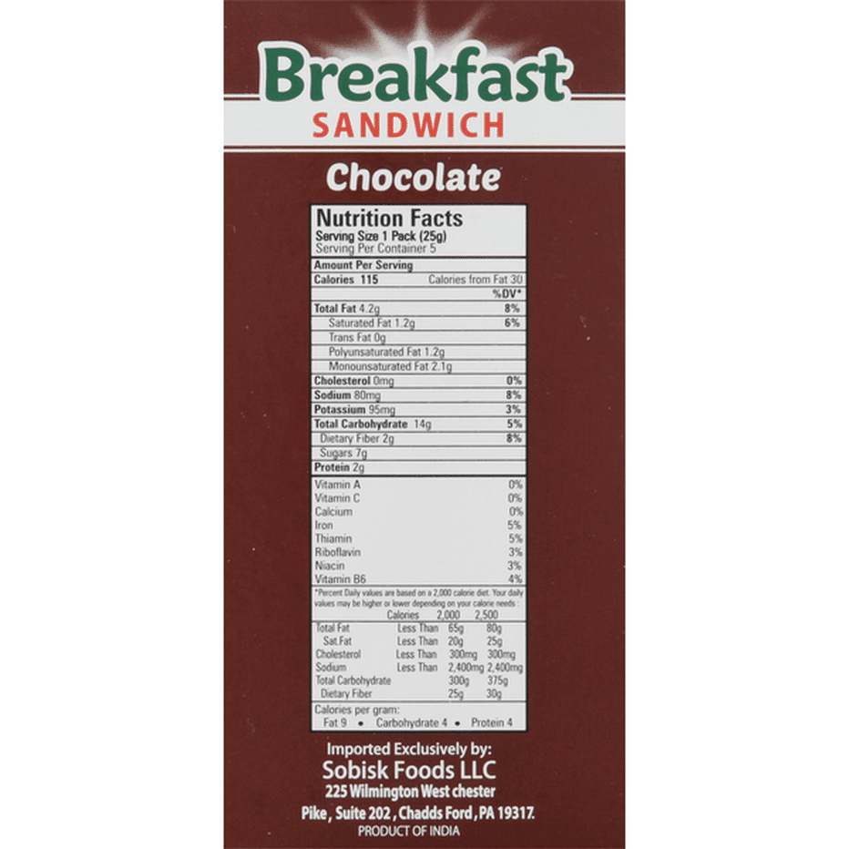 Sobisk Breakfast Sandwich, Chocolate (4.4 Oz) Delivery Or Pickup Near ...