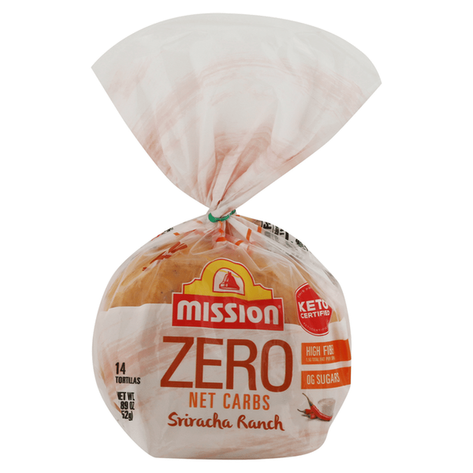 Mission Tortillas, Zero Net Carbs, Sriracha Ranch (14 each) Delivery or ...