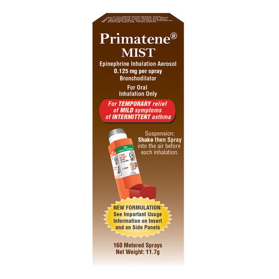 Primatene MIST Epinephrine Inhalation Aerosol Bronchodilator (11.7 G ...