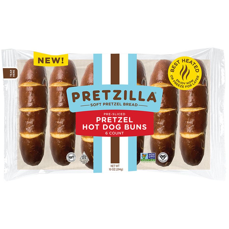 Pretzilla Soft Pretzel Hot Dog Buns (10 oz) Delivery or Pickup Near Me