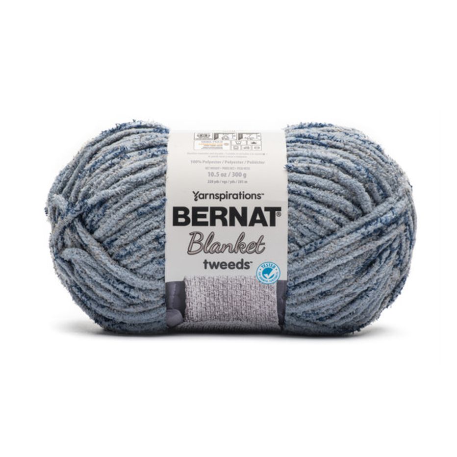 Yarnspirations Bernat Blanket Tweeds Yarn - Sea Tweed (10.5 oz ...