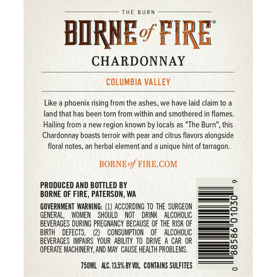 Borne Of Fire Chardonnay White Wine Ml Delivery Or Pickup Near Me