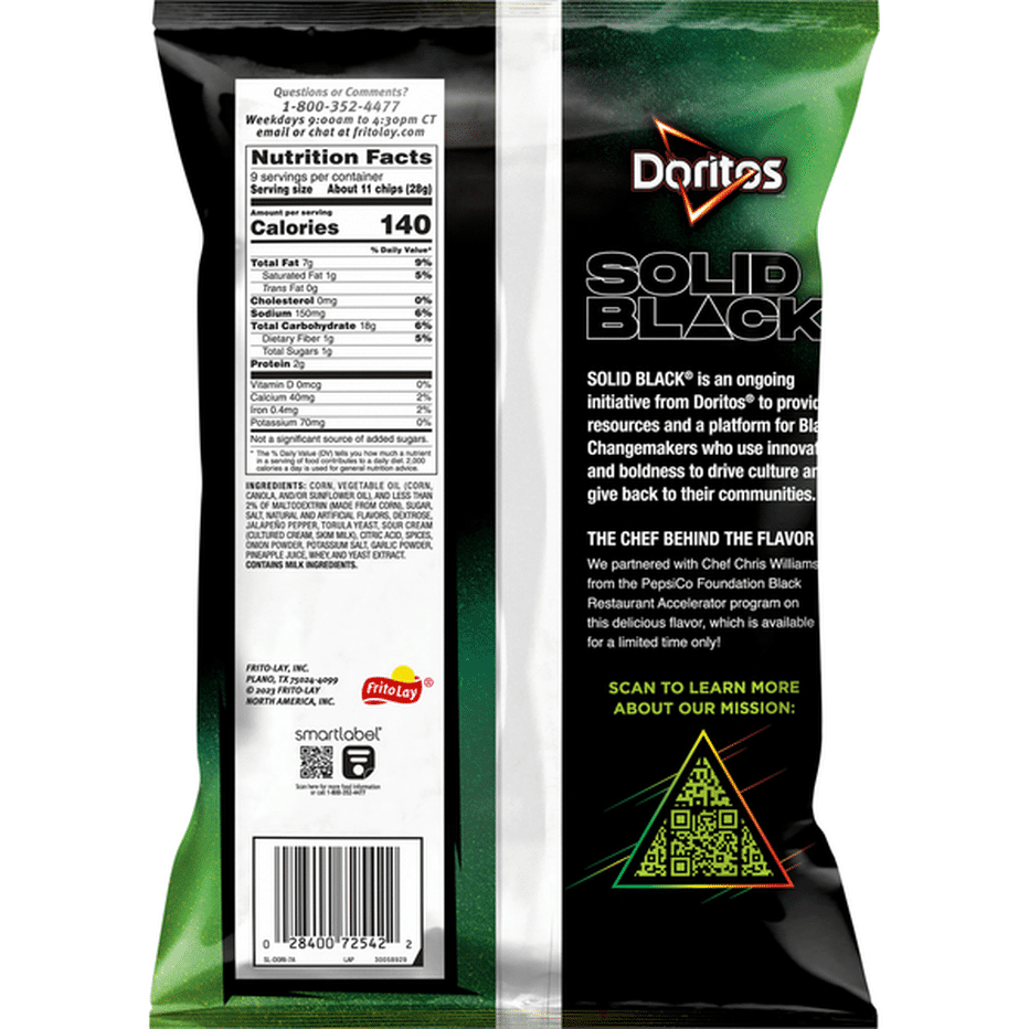 Doritos Tortilla Chips, Spicy Pineapple Jalapeno Flavored (9 oz