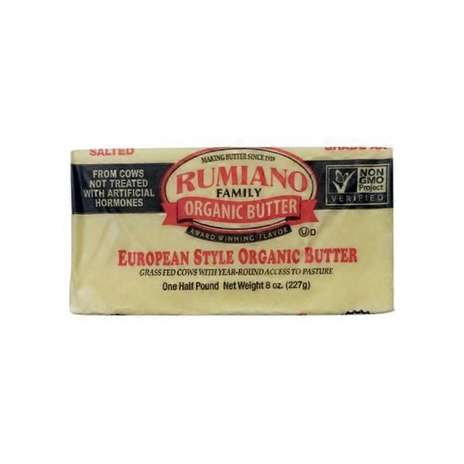 Rumiano European Style Organic Salted Butter (8 oz) Delivery or Pickup
