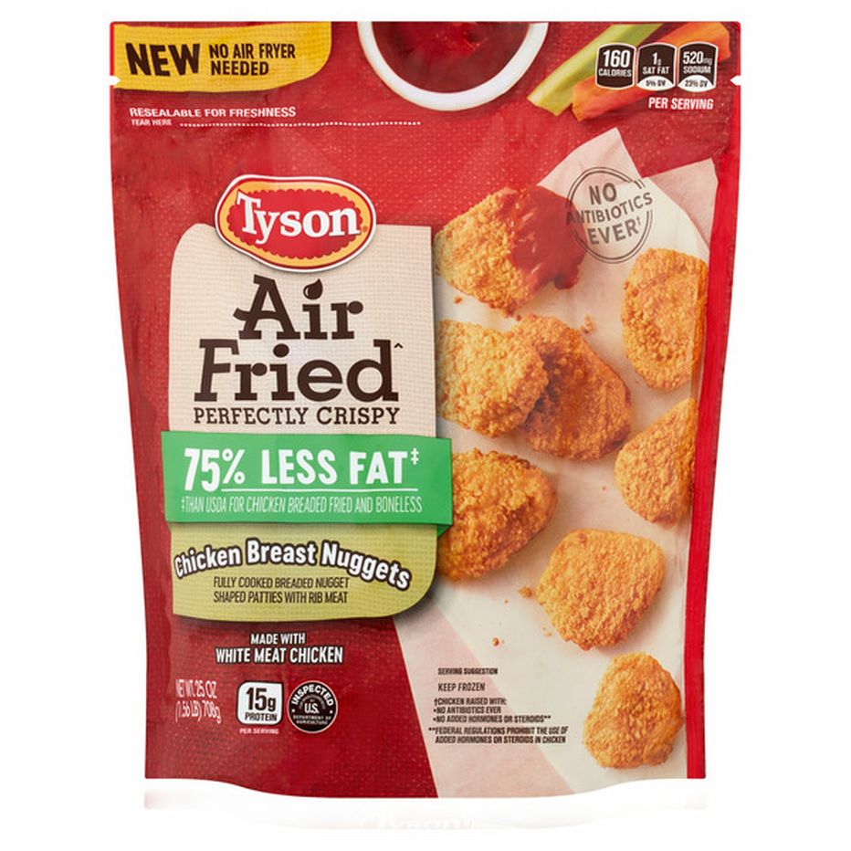 Tyson Chicken Breast Nuggets Air Fried 25 Oz Delivery Or Pickup Near Me Instacart