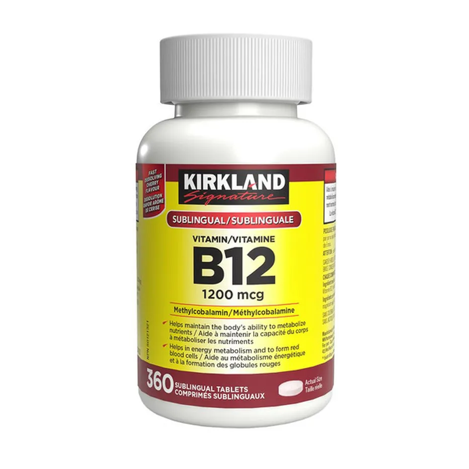 Kirkland Signature 1200 Mcg Vitamin B12 Sublingual Tablets (360 ct