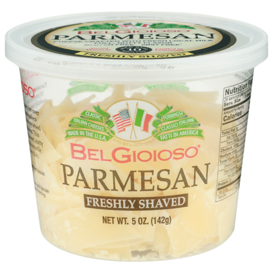 Belgioioso Freshly Shaved Parmesan Cheese Cup 5 Oz Delivery Or Pickup Near Me Instacart