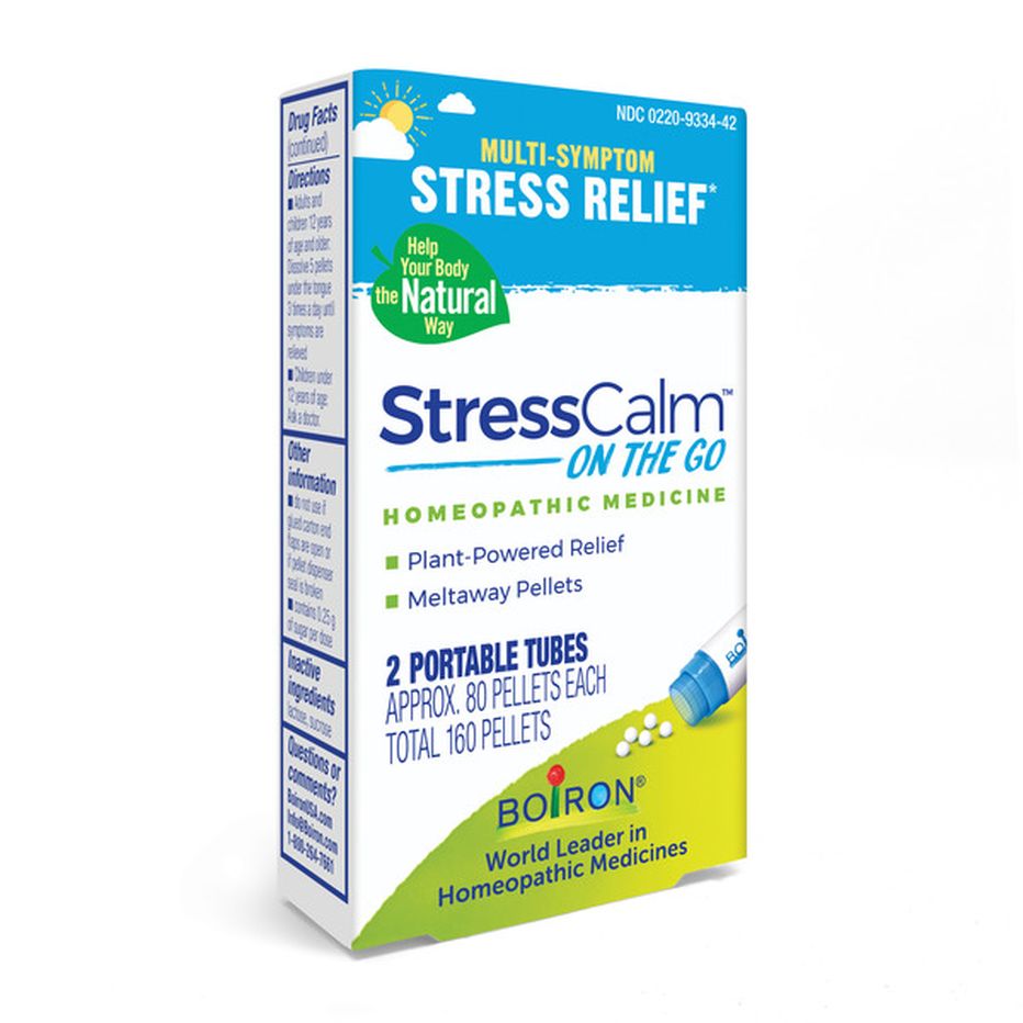 Boiron StressCalm 80 Pellets, Homeopathic Medicine For Stress Relief (2 ...