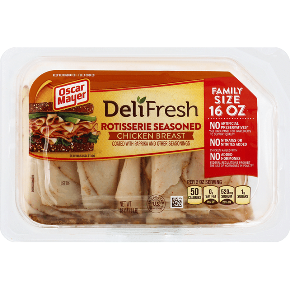 Oscar Mayer Deli Fresh Rotisserie Seasoned Chicken Breast Sandwich ...