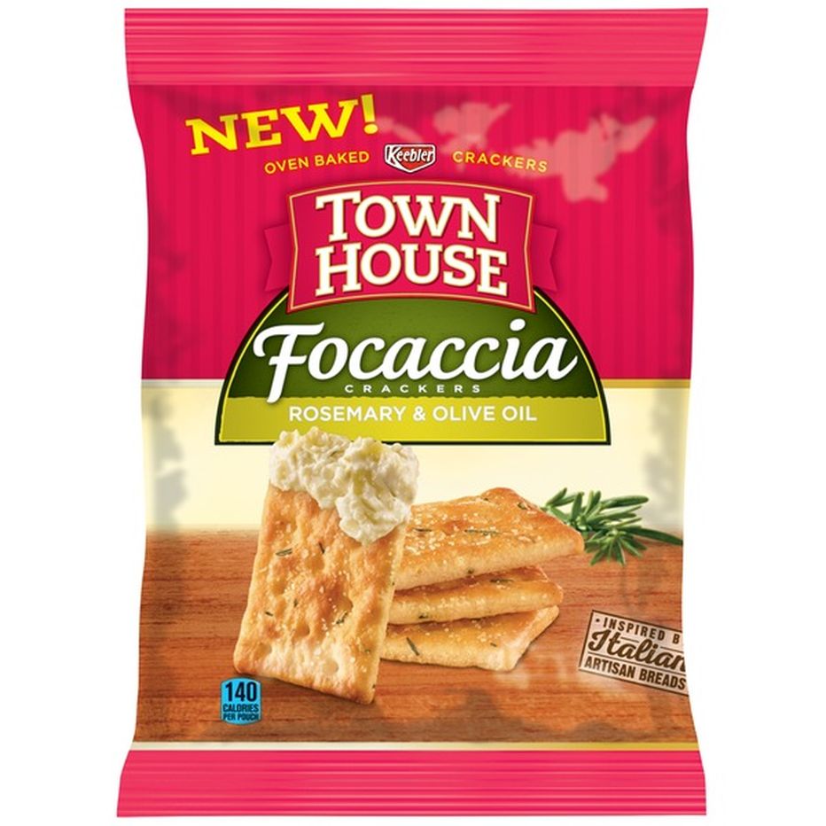 Keebler Town House Focaccia Rosemary & Olive Oil Crackers (1 oz