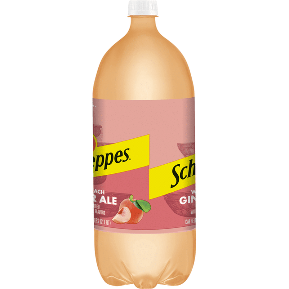 Schweppes Ginger Ale, White Peach (2 L) Delivery or Pickup Near Me