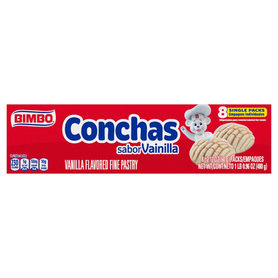 Bimbo Conchas Vanilla Flavored Fine Pastry Oz Delivery Or