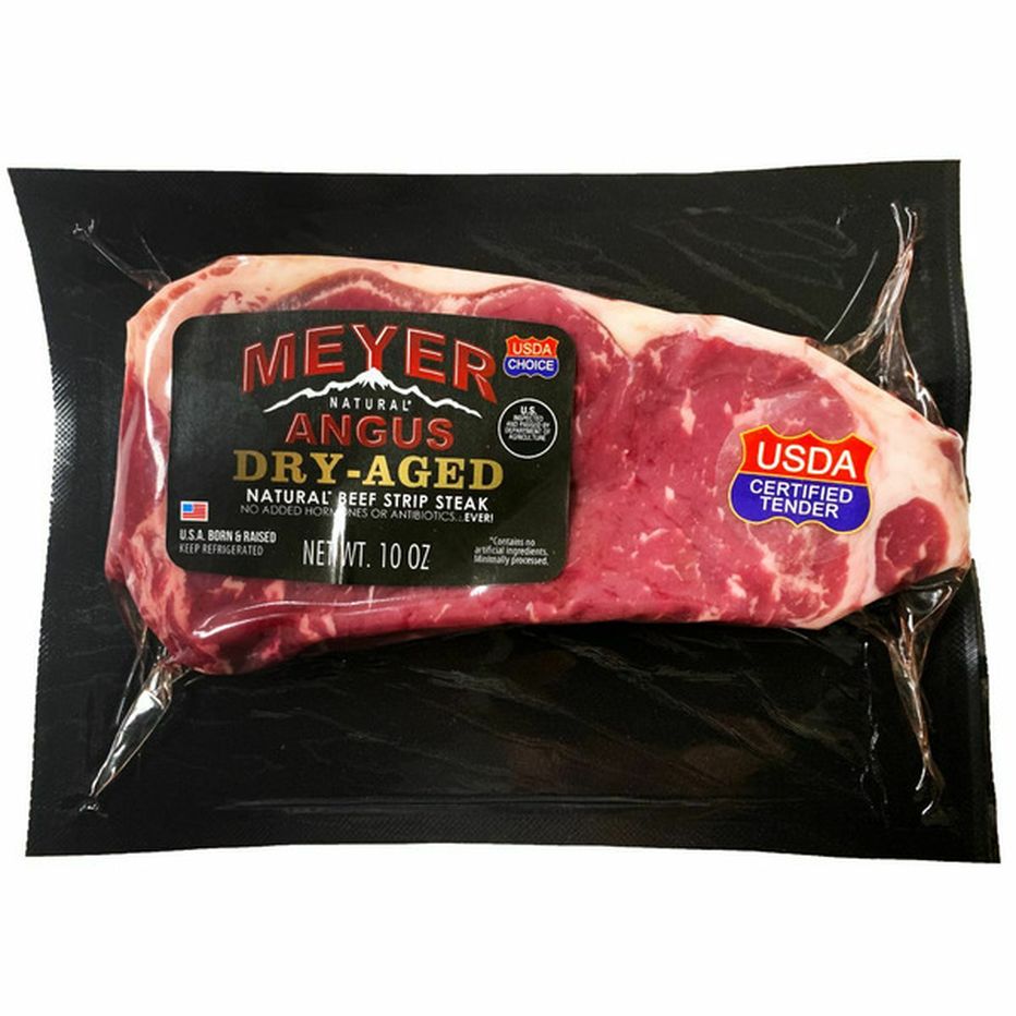 Meyer Natural Foods Meyer Natural Angus Dry-Aged Strip Steak (10 Oz ...