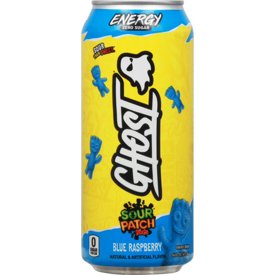 Ghost Sour Patch Blue Raspberry Energy Drink 16 Fl Oz Delivery Or Pickup Near Me Instacart 3197