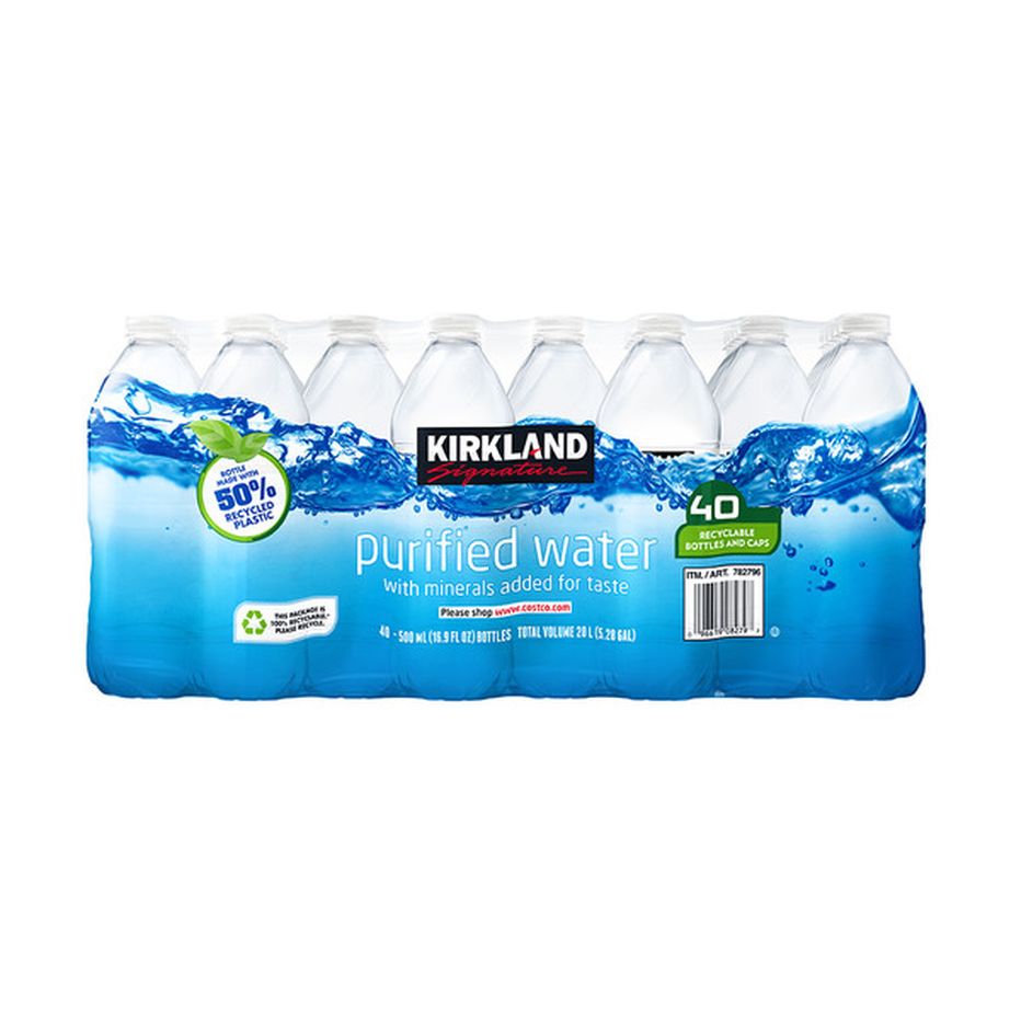 Kirkland Signature Premium Bottled Drinking Water, 40 x 16.9 oz (16.9