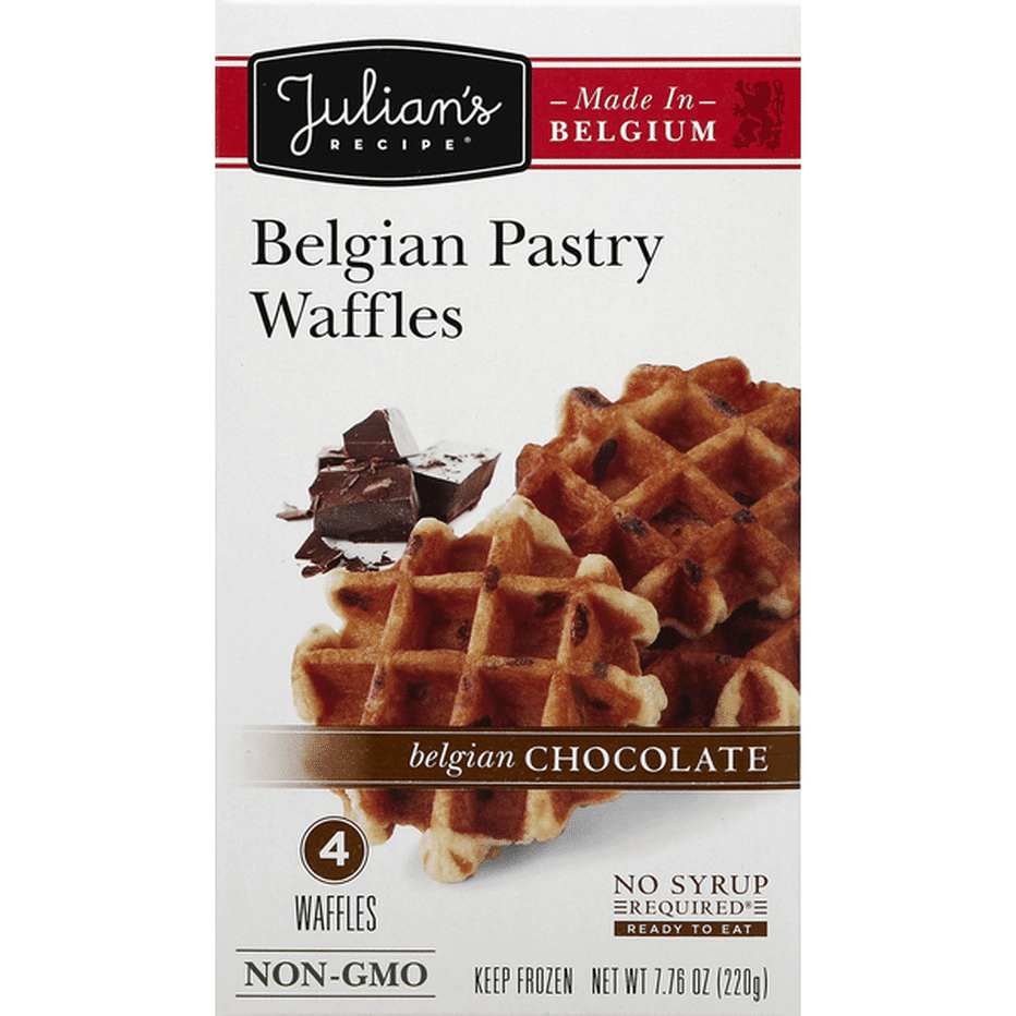 Julian's Recipe Waffles, Belgian Pastry, Belgian Chocolate (4 ct ...