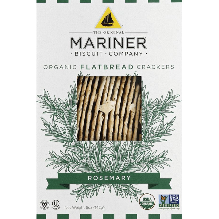 Mariner Crackers, Flatbread, Organic, Rosemary (5 oz) Delivery or