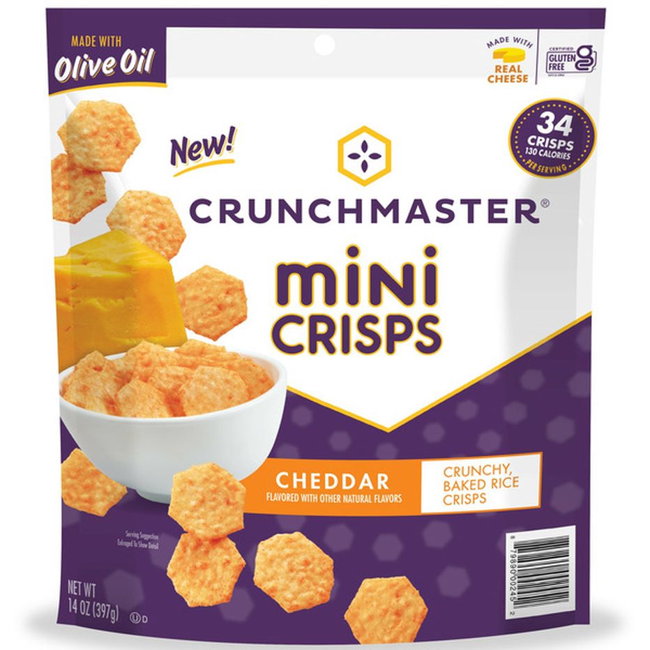 Crunchmaster Cheddar Mini Crisps 14 Oz Delivery Or Pickup Near Me