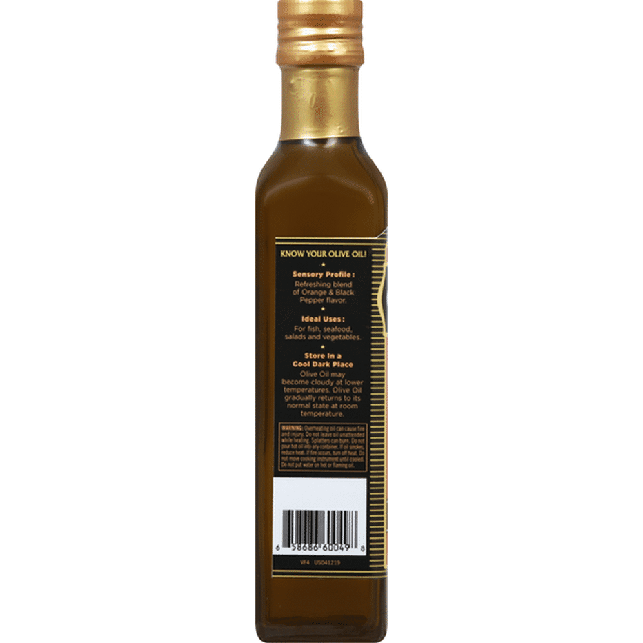 Ottavio Olive Oil, Organic, Extra Virgin, Orange & Black Pepper ...