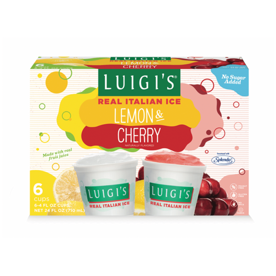 Luigis Real Italian Ice No Sugar Added Lemoncherry Variety Pack 4 Oz Delivery Or Pickup 3009