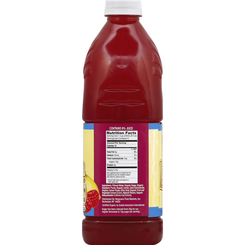 Wegmans Organic Light Raspberry Lemonade (64 fl oz) Delivery or Pickup ...