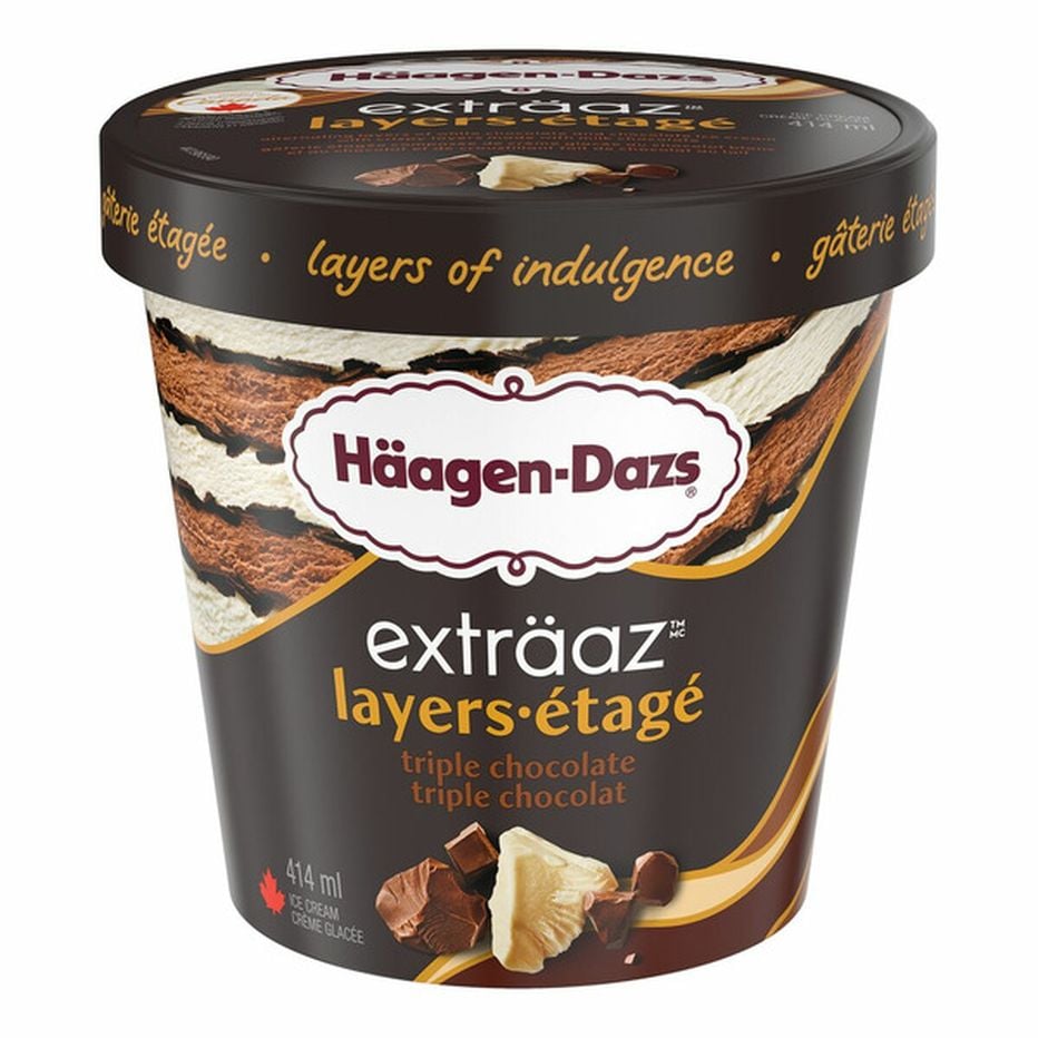 Haagen Dazs Extraaz Layers Triple Chocolate Ice Cream 414 Ml Delivery Or Pickup Near Me 3316