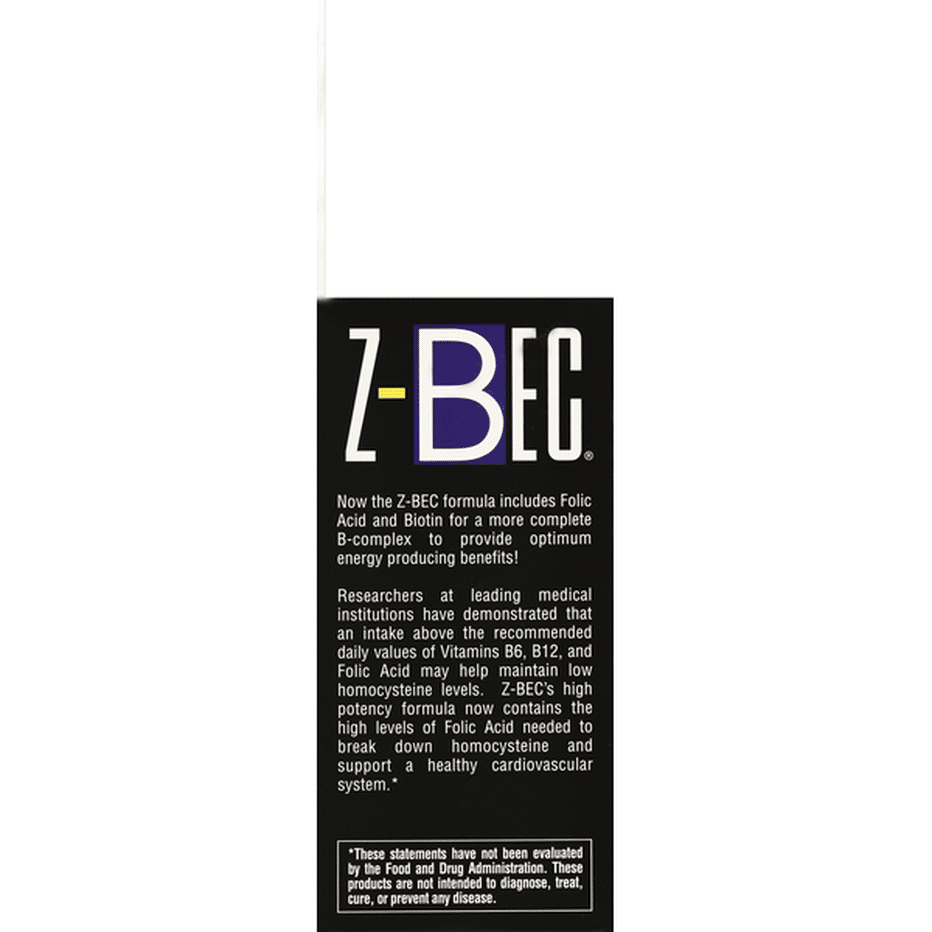 Z Bec B-Complex Supplement, Caplets (60 Each) Delivery Or Pickup Near ...