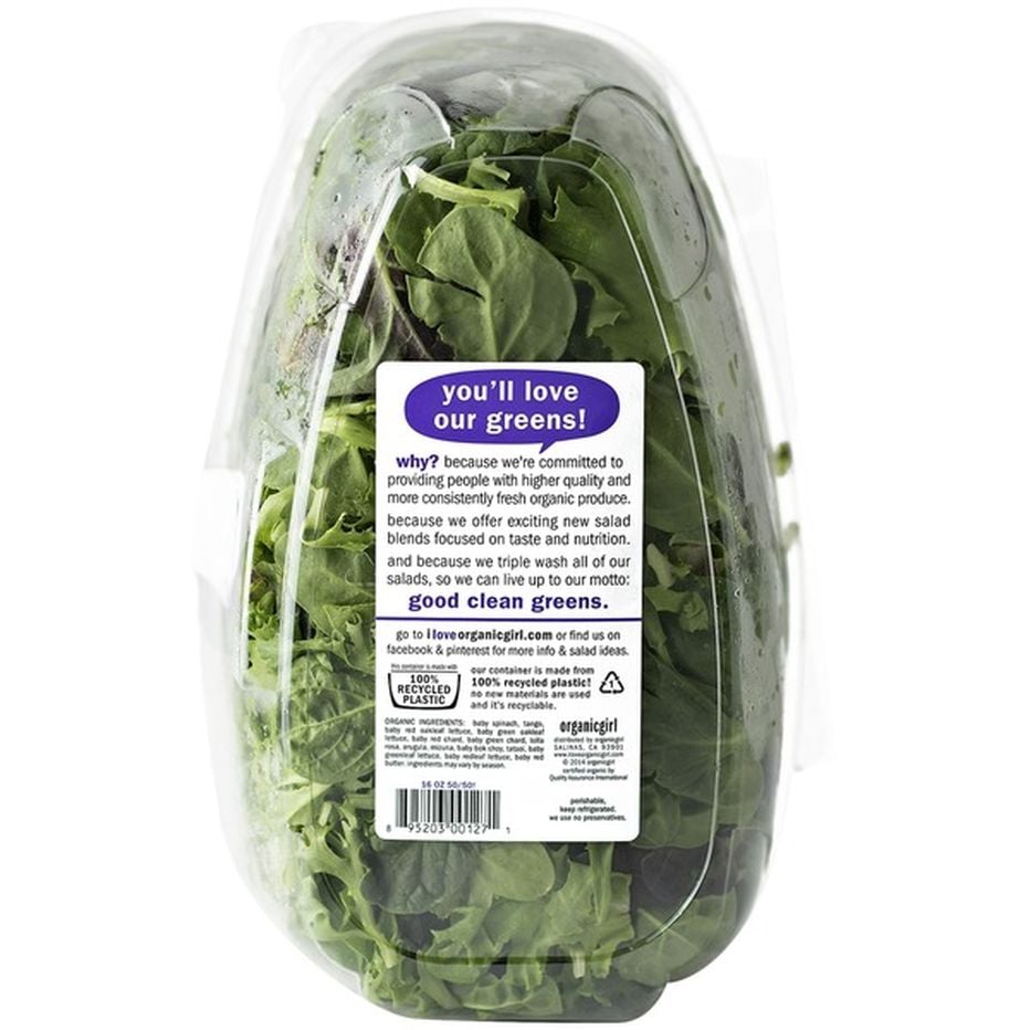 Organic Girl 50/50!, Spring Mix & Baby Spinach (16 oz) Delivery or ...