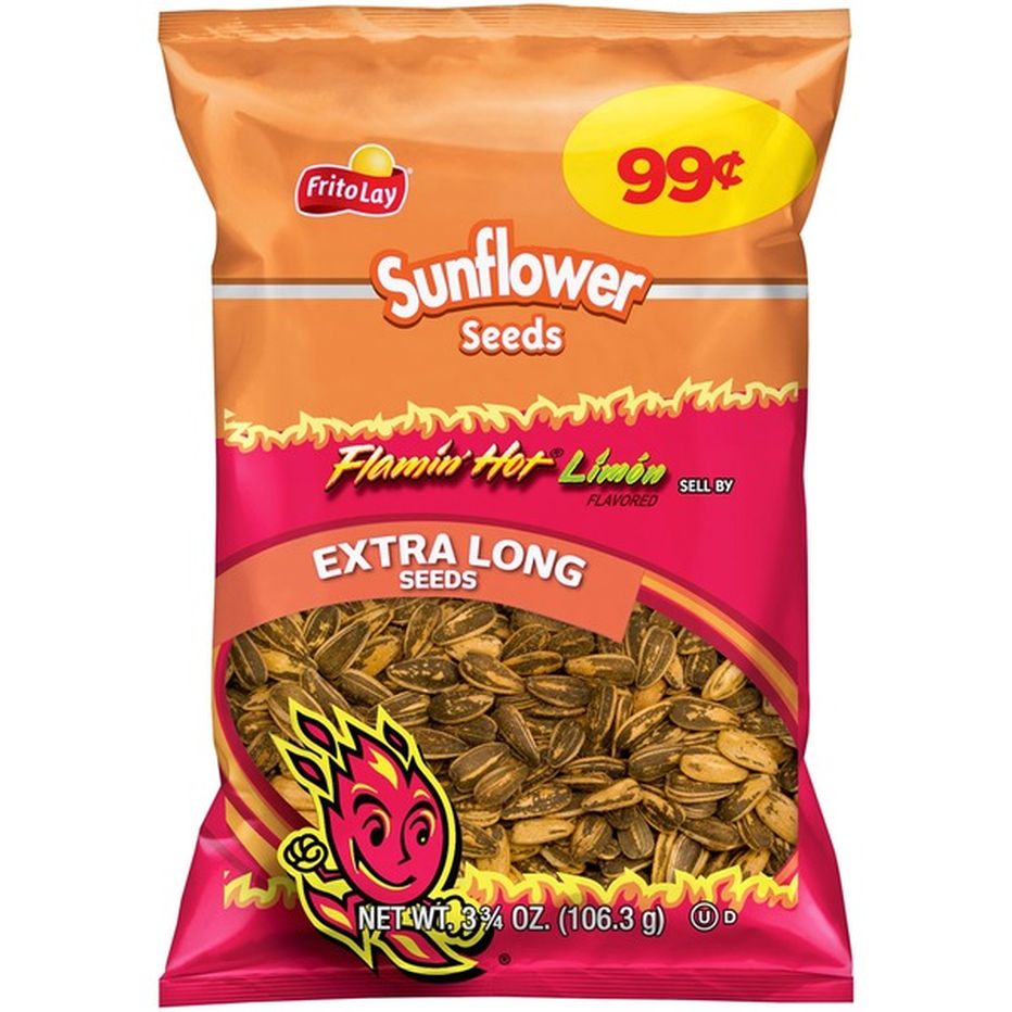 Frito Lay S Sunflower Seeds Flamin Hot Limon Flavored Extra Long 3 75 Oz Delivery Or Pickup