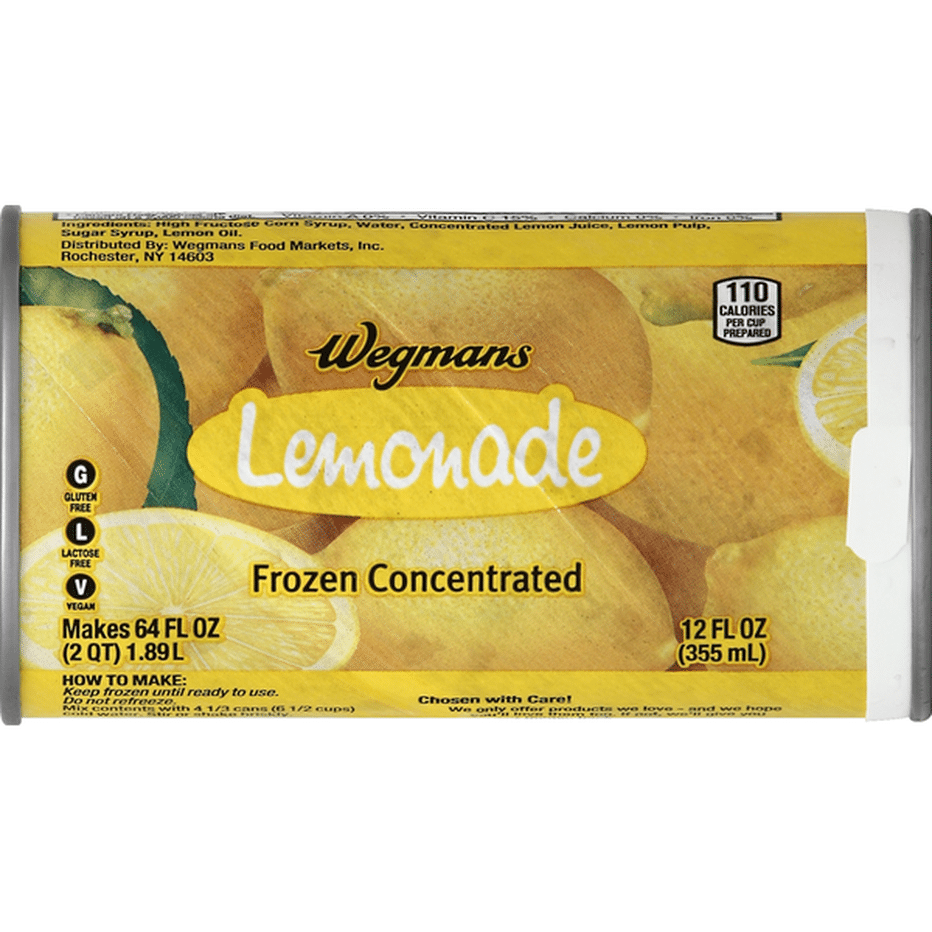 Wegmans Lemonade Frozen Concentrated 12 Fl Oz Delivery Or Pickup Near Me Instacart