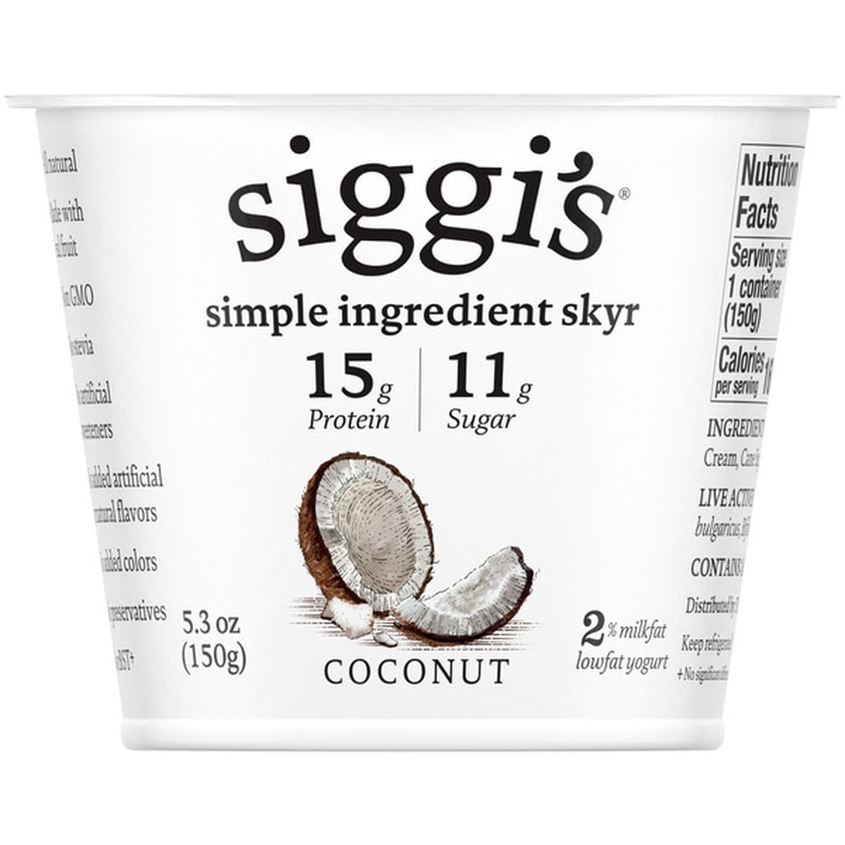 Siggi's Yogurt, Coconut, Lowfat (5.3 Oz) Delivery Or Pickup Near Me 