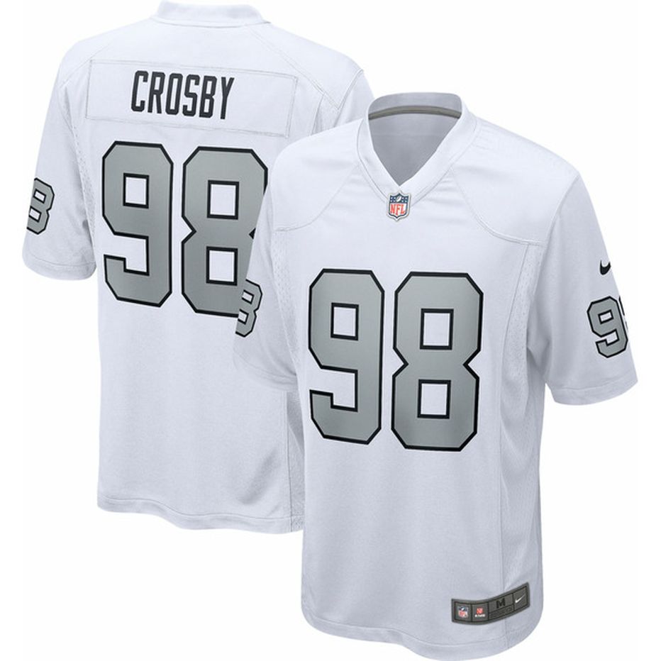 Nike Men's Las Vegas Raiders Maxx Crosby #98 Alternate Game Jersey ...